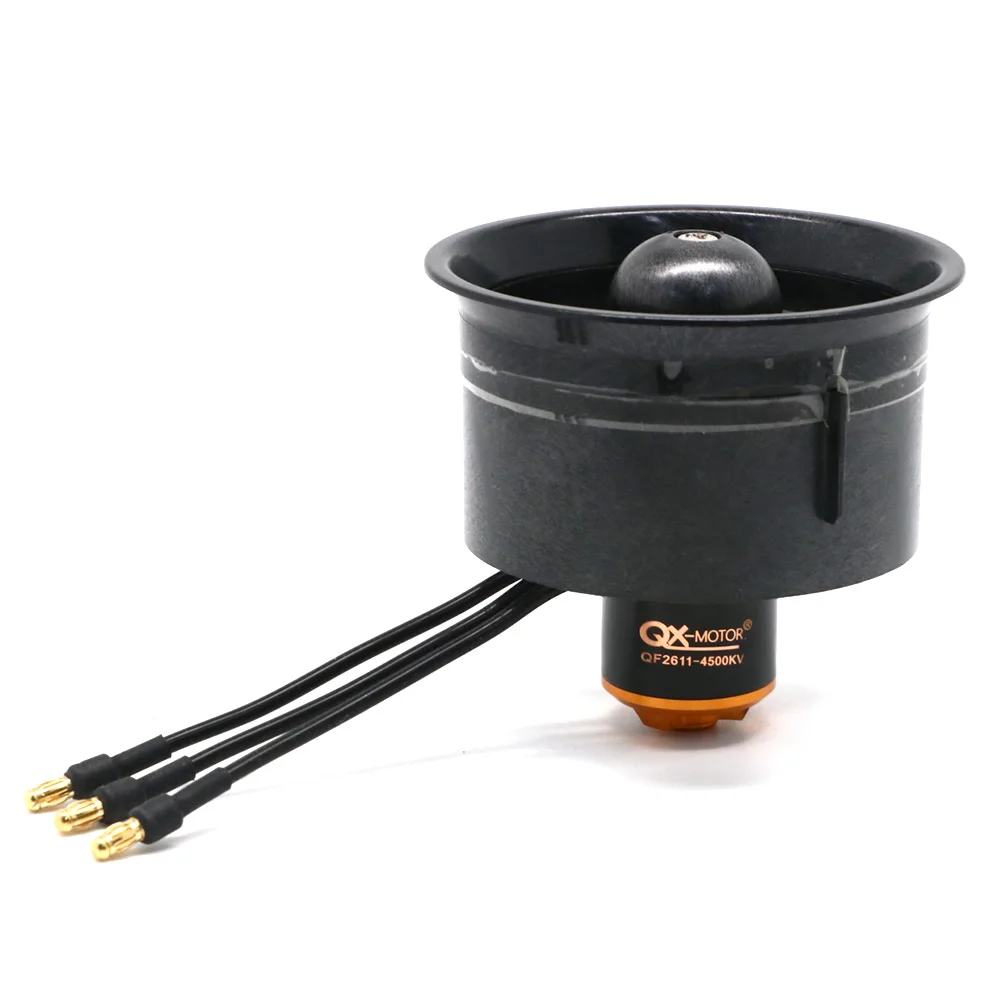 64mm Ducted Fan 5 Blades + 4500KV 320W Brushless Motor Model Airplane Fan with Hobbywing Skywalker 40A ESC