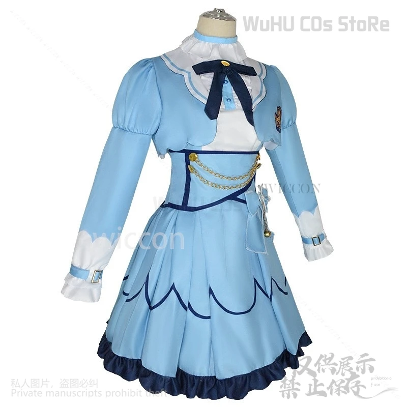 Anime YouTuber VTuber NIJISANJI Vliver Cosplay Amamiya Kokoro Costume Lolita Dress Wig Sexy Lovely Suit For Girls Customized
