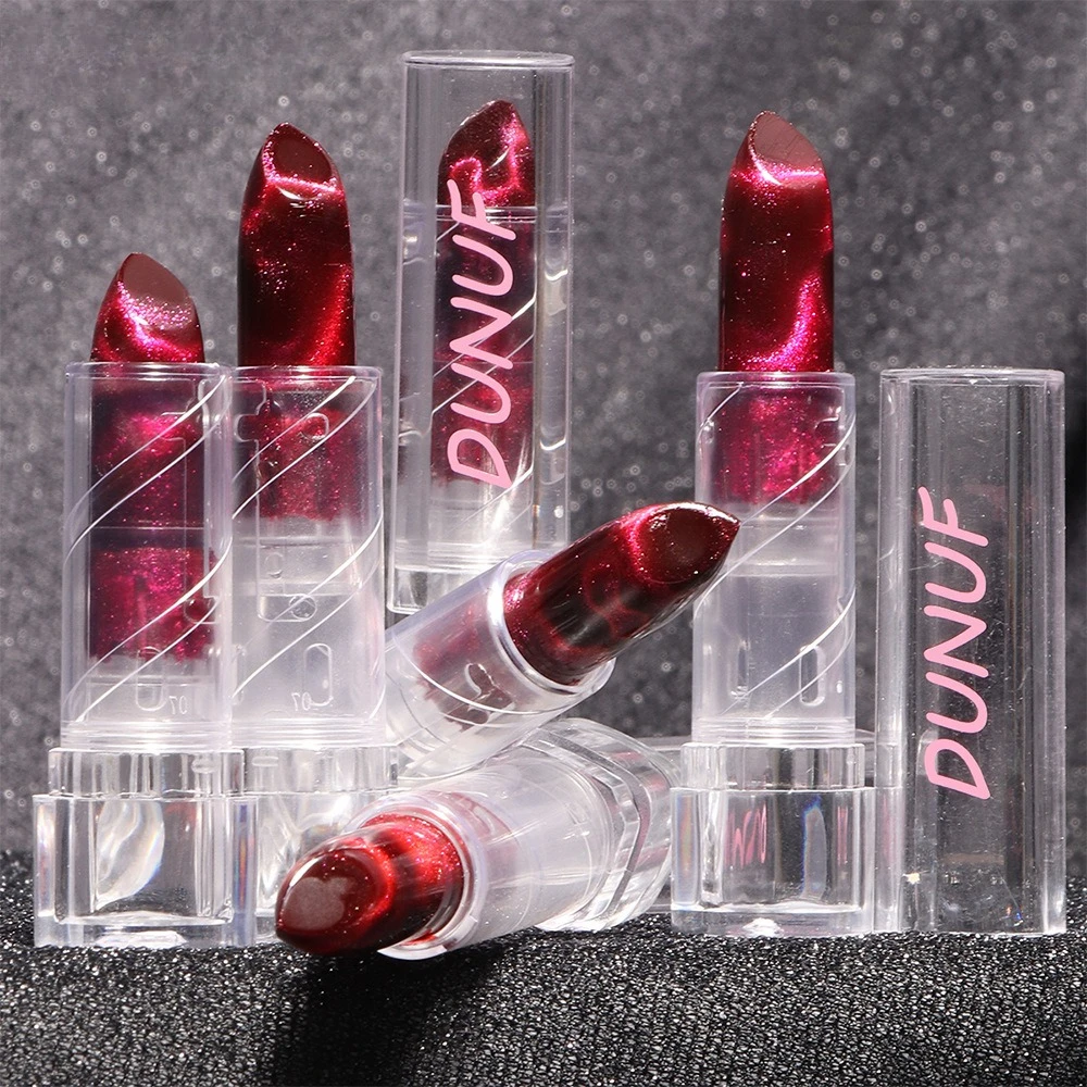 3 Color Changing Cat Eye Lipstick Hydrating Velvet Finish Long Lasting Moisturizing Lip Makeup with Feline Inspired Design