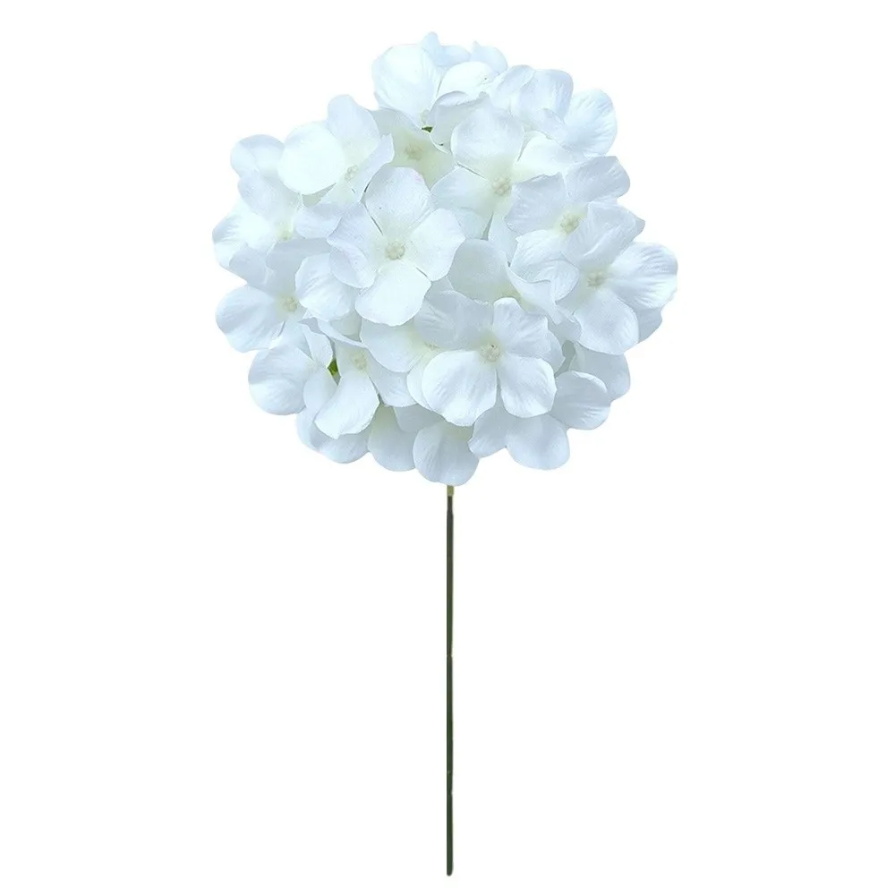 

Silk Cloth Fake Flower Ball Dyed Edged With Stem Hydrangea Realistic DIY Floral Materials Home Decoration Photography Props