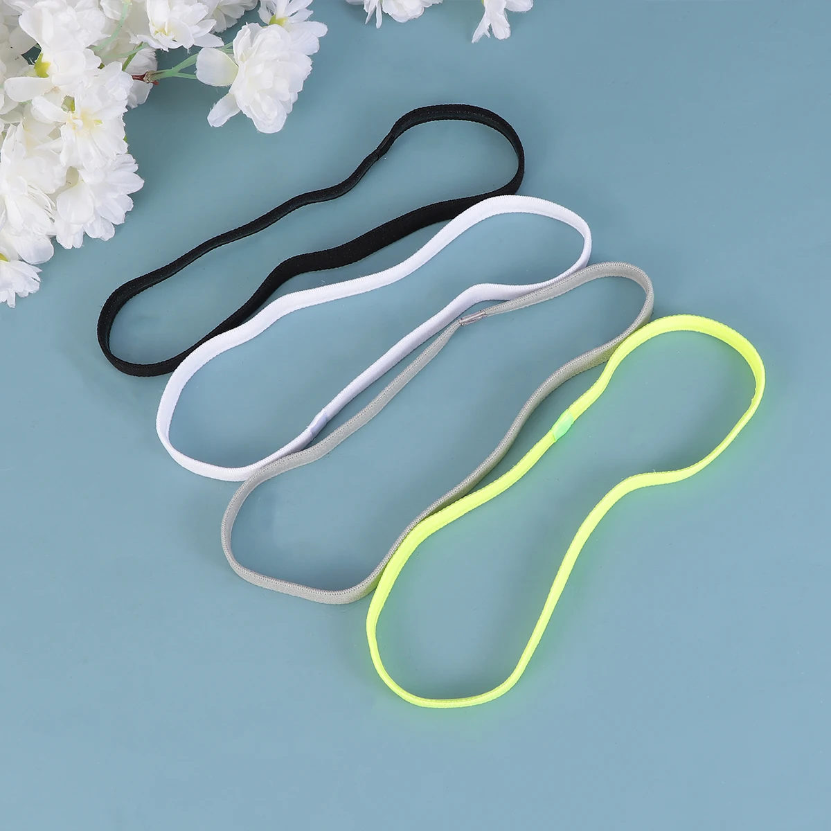 

Набор из 12 мягких и удобных тканевых повязок на голову с защитой от скольжения для занятий спортом, йогой и фитнесом, легкие и дышащие, цвет сосновый