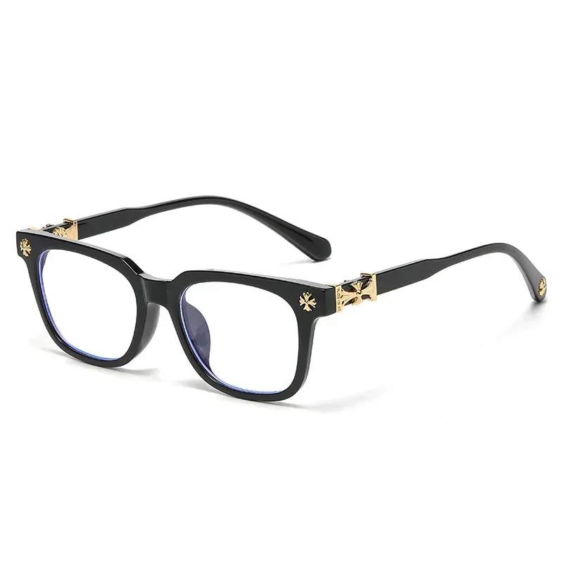 

New Retro Artistic Anti Blue Light Reading Glasses with Square Frames for Middle-aged and Elderly People, Both Male and Female