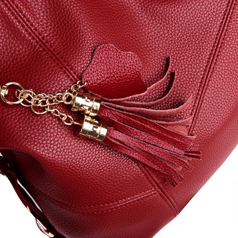 White Leather Tassel Luxury Handbags Women Bags Designer Crossbody Bags for Women 2023 New Shoulder Bag Casual Big Tote Bag Sac