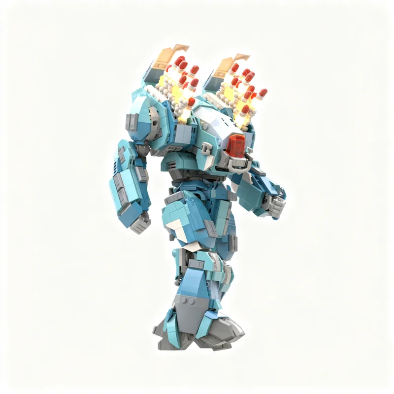 1063pcs MOC Archer ARC-4M Battlemech Space Model Building Blocks Architecture Collection Creative DIY 3D Display Education Craft