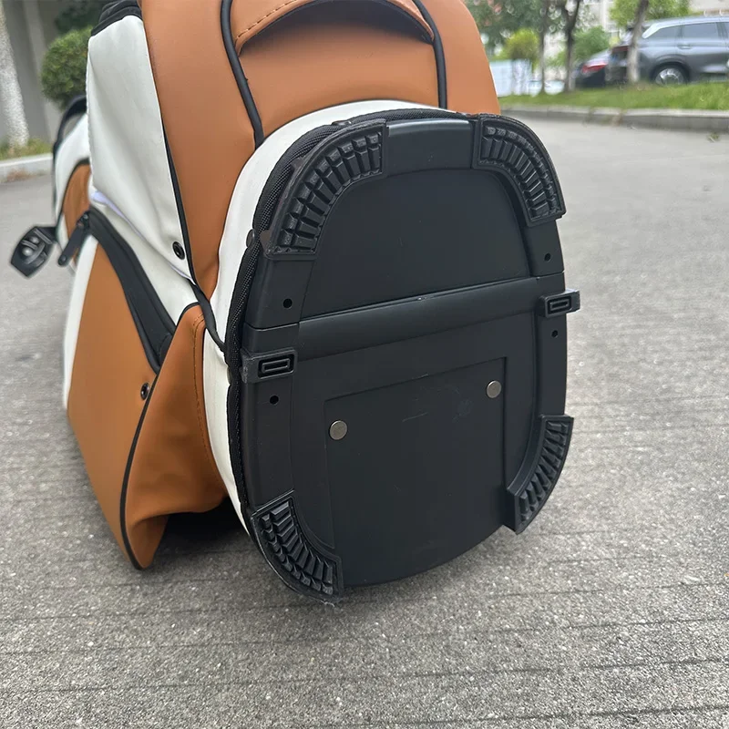 Custom Cheap Price Pu Leather Golf Stand Bag