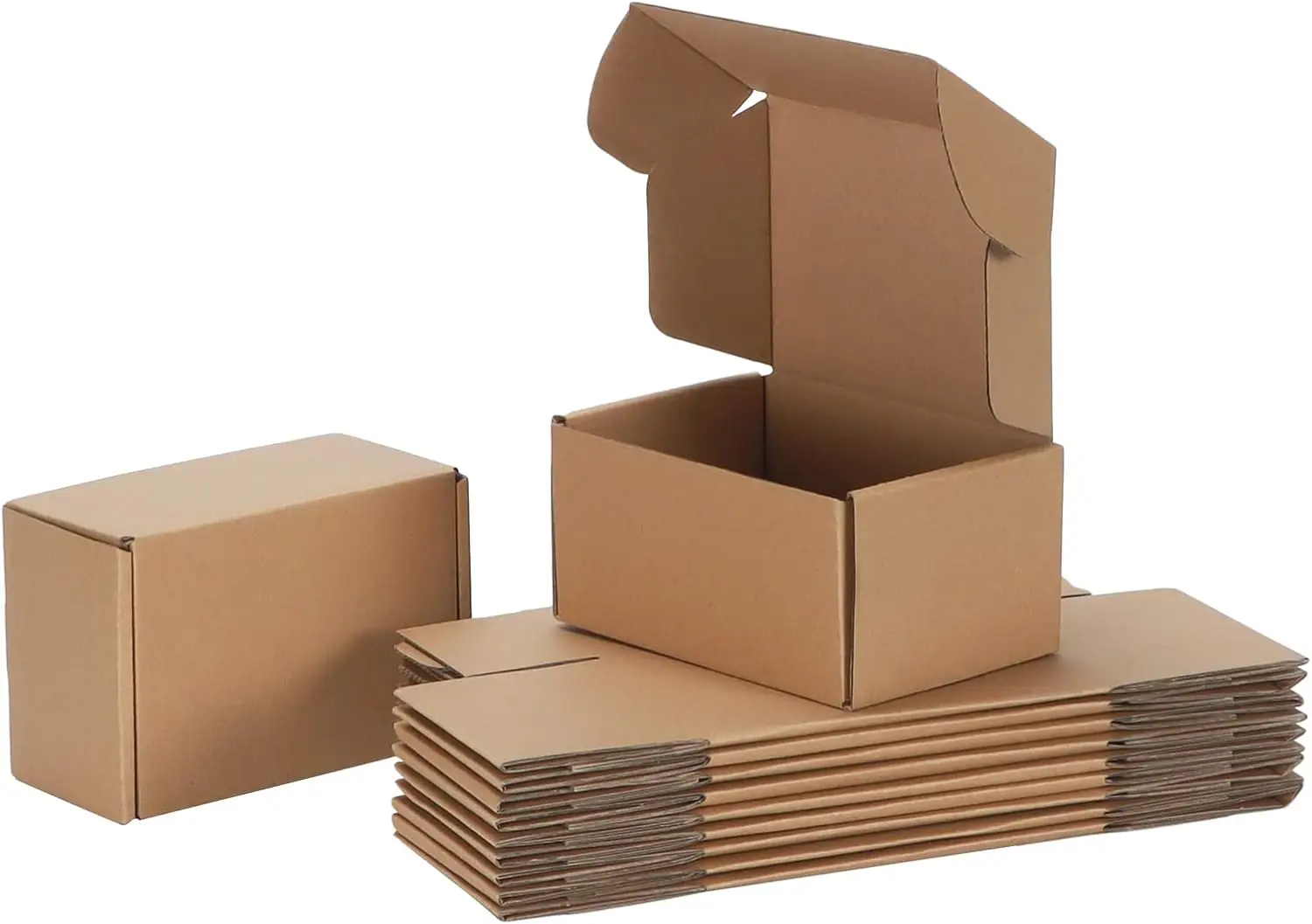 

20 Pack 6x4x3 Corrugated Cardboard Shipping Boxes, Small Literature Mailers for Business