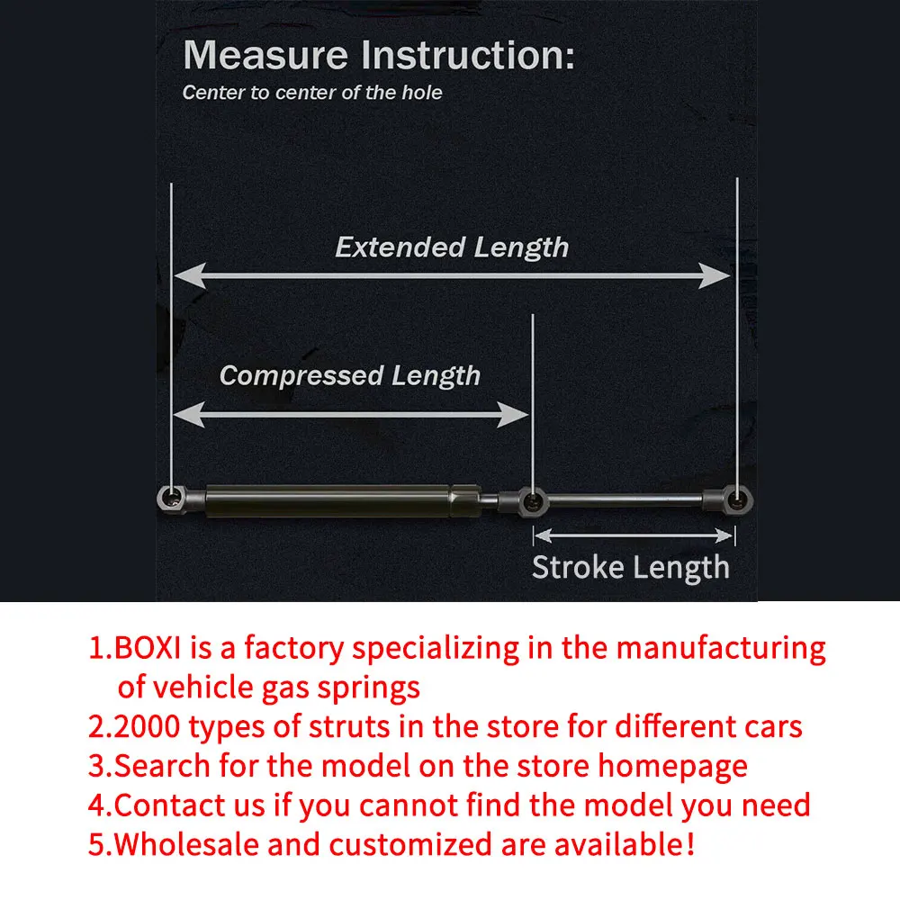 BOXI 2Qty Boot Shock Gas Spring Lift Support For Ford Escort MK V MK VI 1990-1995 Gas Springs  Lift Struts