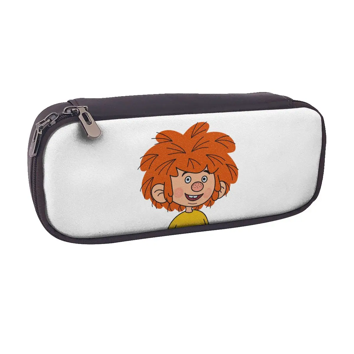 

Pumuckl Leather Pencil Case for Boy Girl Gifts Pen Box Pencil Bag Stationery Supplies Pen Holder Bag