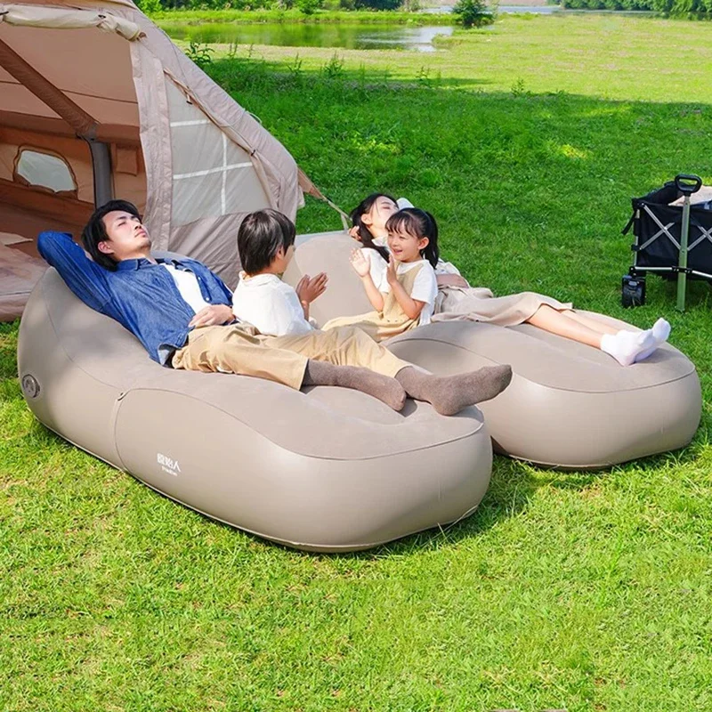 

Floor Luxury Inflatable Sofa Modern Folding Armchair Puffs Nordic Garden Inflatable Sofa Relaxing Divano Postmodern Furniture