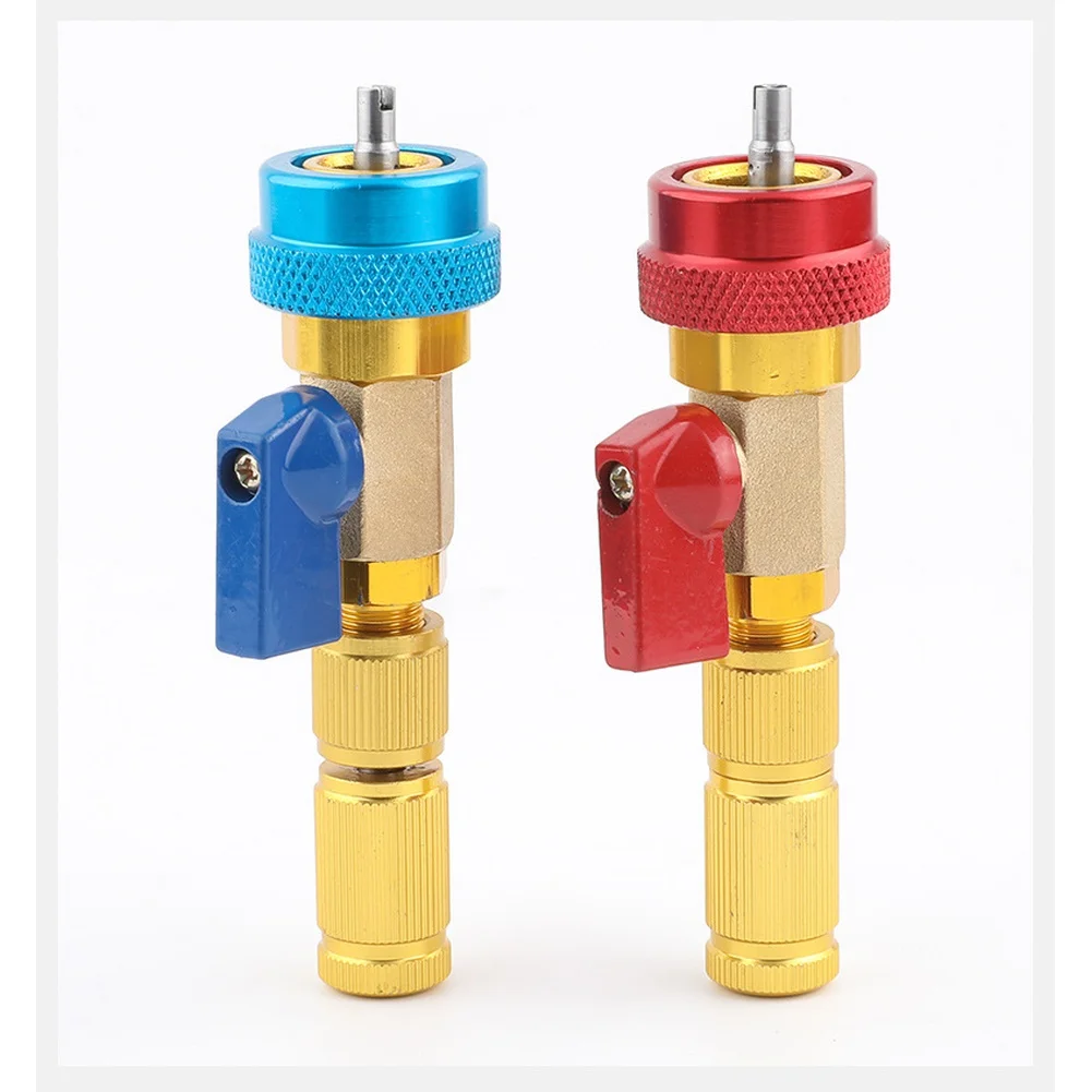Brass Valve Extractor R134a Valve Core Tool For AC Valve Replacement Quick Release Design Compact Storage Case