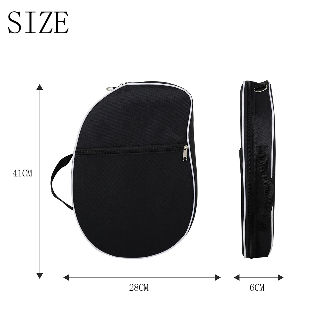 Universal Lyra Shoulder Bag With Straps Black Waterproof Oxford Cloth Harp Bag With Storage Bag String Instrument Accessories