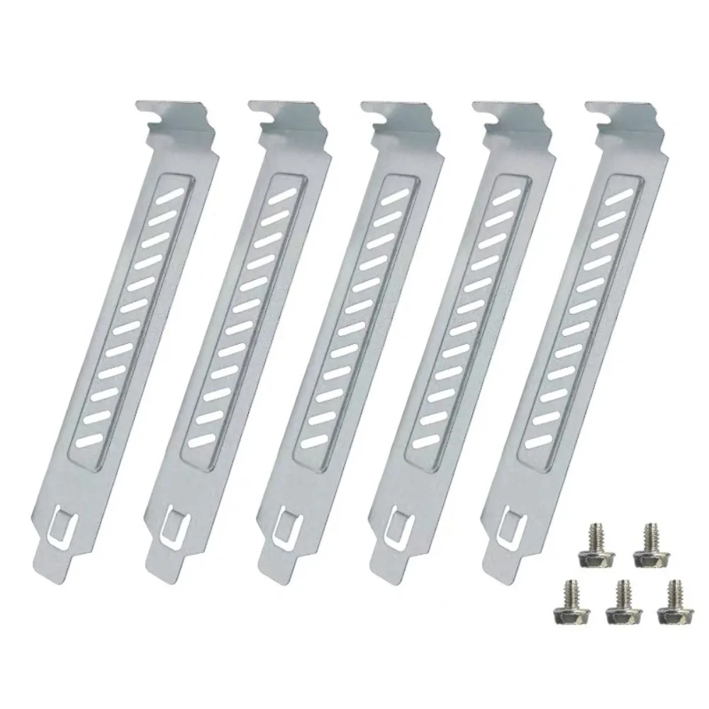 New Hard Steel PCI Slot Cover With Screws Plug-In PCI Bracket Expansion Slot Cover
