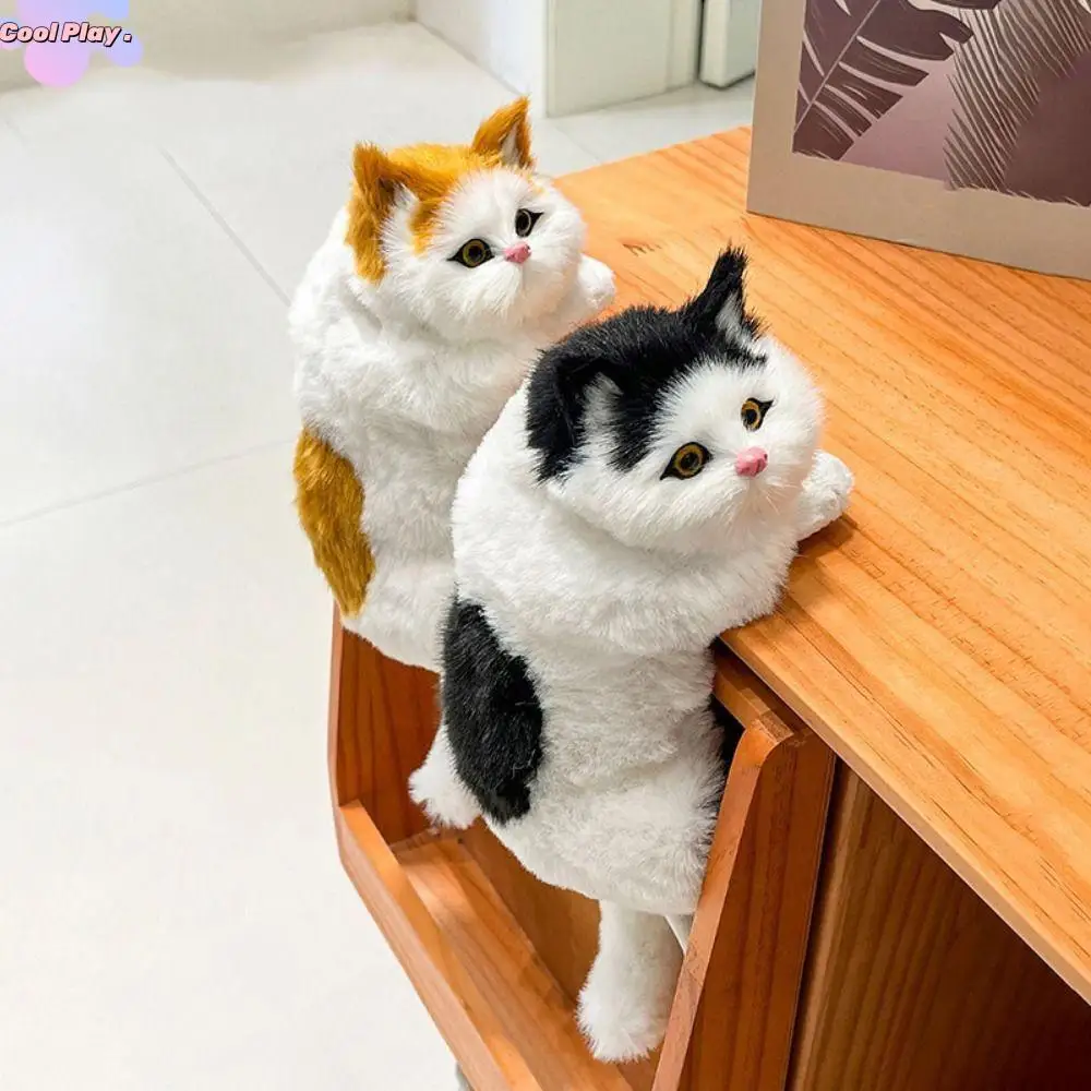 

Lifelike Simulation Furry Hanging Cat Furry Hanging Decoration Realistic Cat Stuffed Doll Soft Animal Lifelike Cat Plush Toy