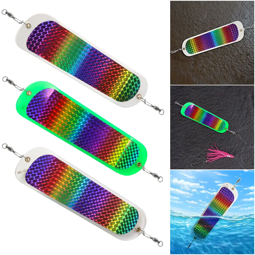 Bait Lure Flasher Forelle Spin Flasher für Trolling Lachs Angelzubehör