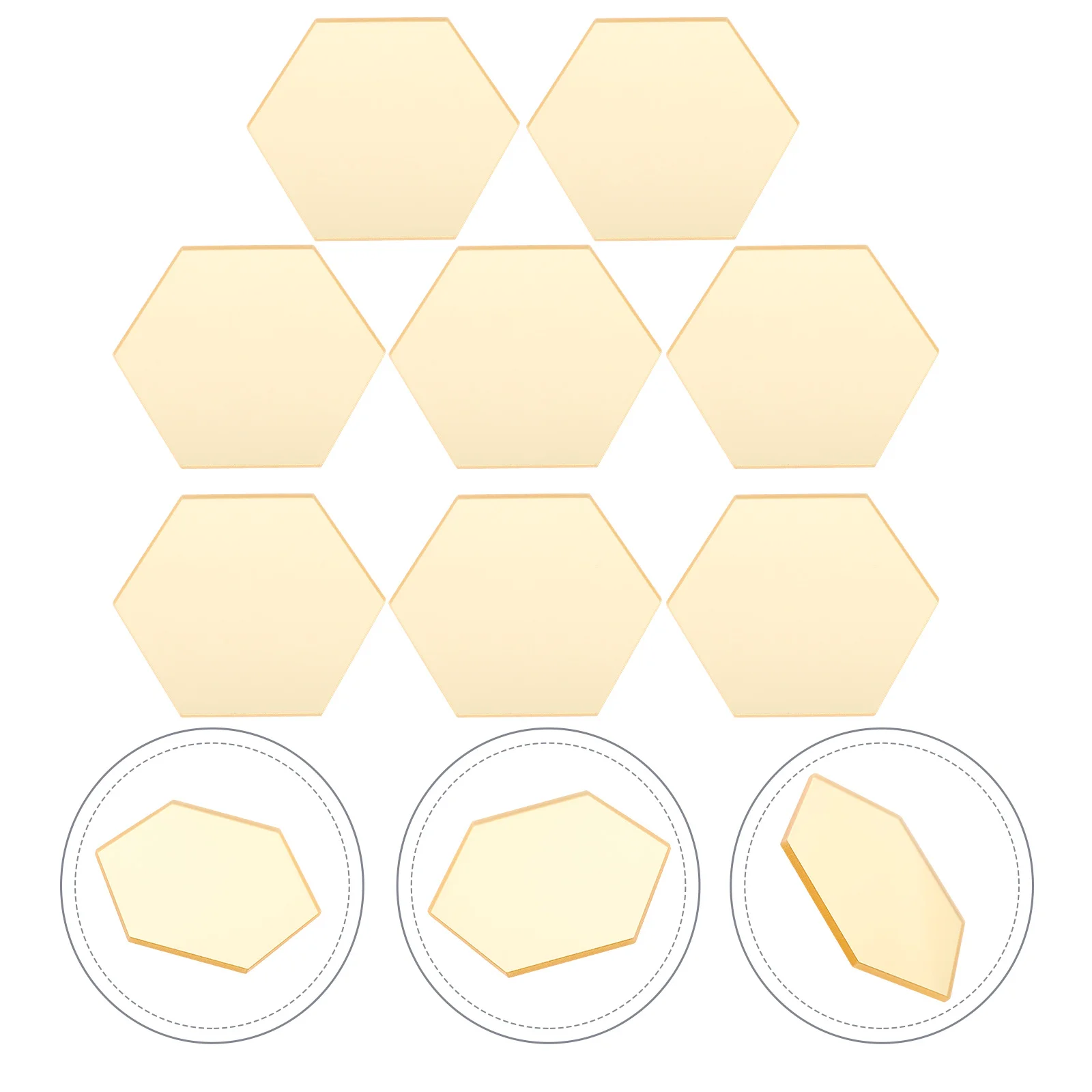 

8Pcs Hexagon Acrylic Place Cards Wedding Table Number Signs Reception Party Decoration Acrylic Sign Table Numbers