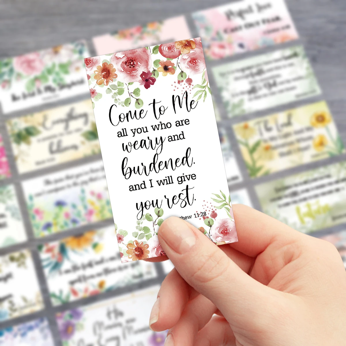 60 Stück/Packung Bibelvers-Karten, Gebetskarten für Frauen mit verschiedenen Bibelverse, Mini-Schriftkarten, inspirierende Zitatkarten – Detail 5