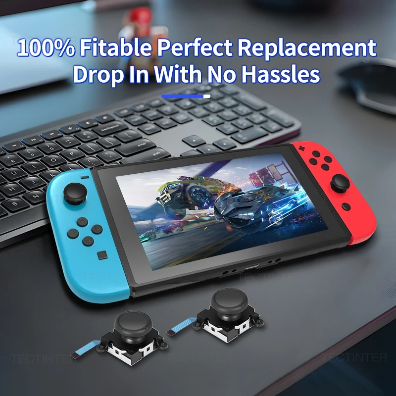 2/4 قطعة عصا التحكم البديلة ثلاثية الأبعاد لنينتندو سويتش Joycon تحكم التناظرية عصا الإبهام لملحقات أداة إصلاح التبديل لايت