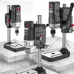 710W 800W 1050W Mini Benchtop Drill Press Precision Drilling Milling Machine Home Multi -functional Bead Tool Portable Driller