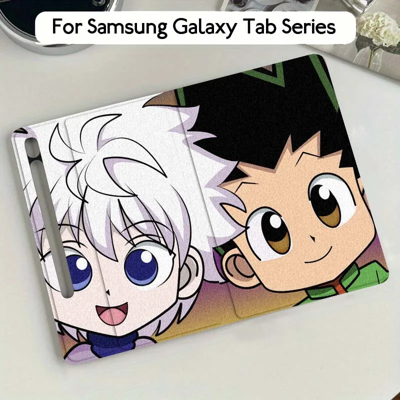 

Hunter x Hunter Cartoon Anime For Samsung Galaxy Tab S9 S10 S6 S7 S8 FE Plus Lite Inch Foldable Cover Tablet Case