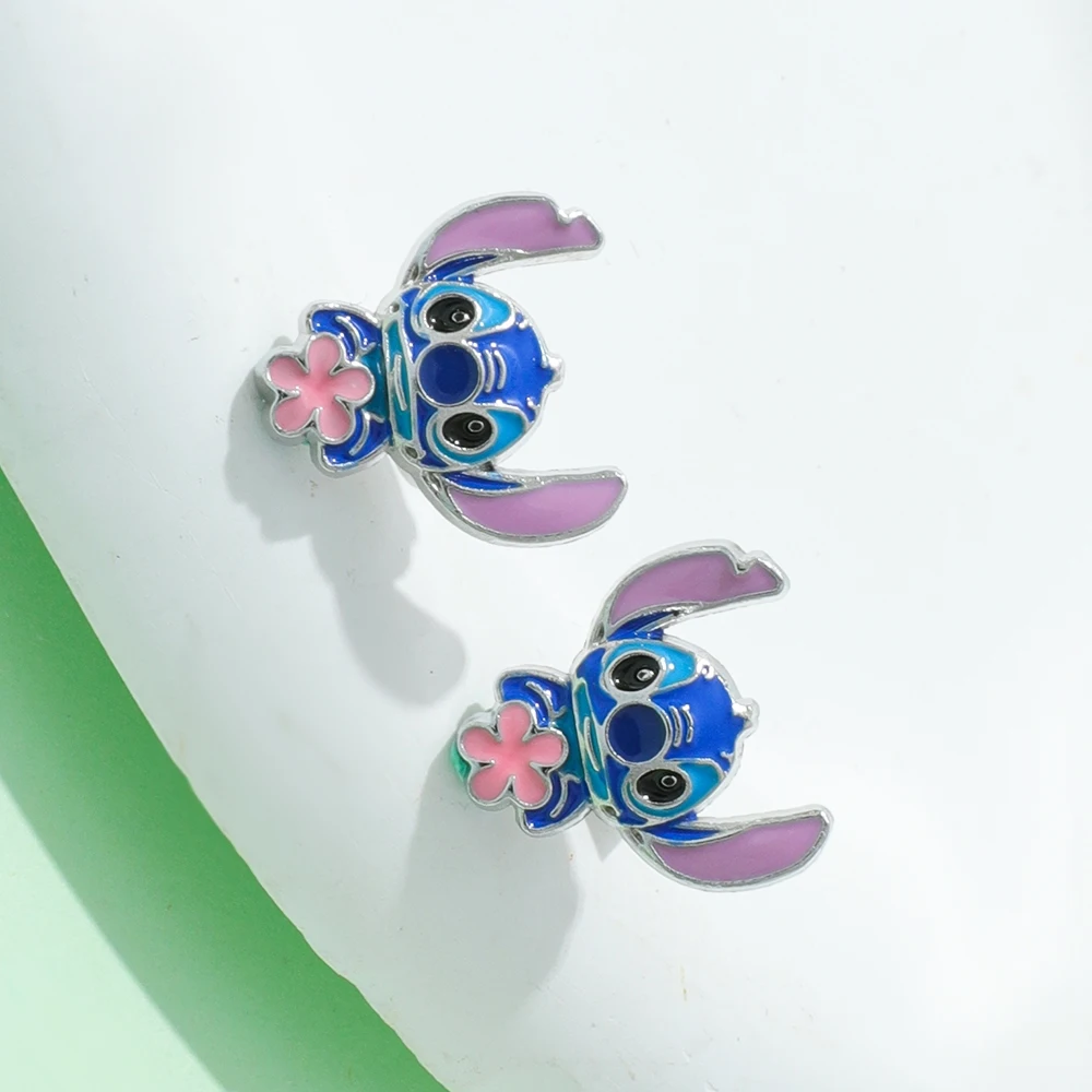

Disney Stitch Earrings - Blue Alien Stud Earrings, Lilo & Stitch Cartoon toys, Perfect for Women & Fans, Cute Gifts