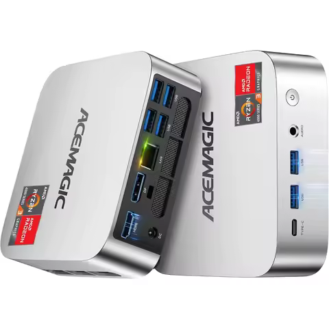 Mini PC Windows 11 Pro AMD Ryzen 4300U 16GB DDR4 512GB SSD 4K Triple Display WiFi 6 BT 5.2 LAN Desktop Computer