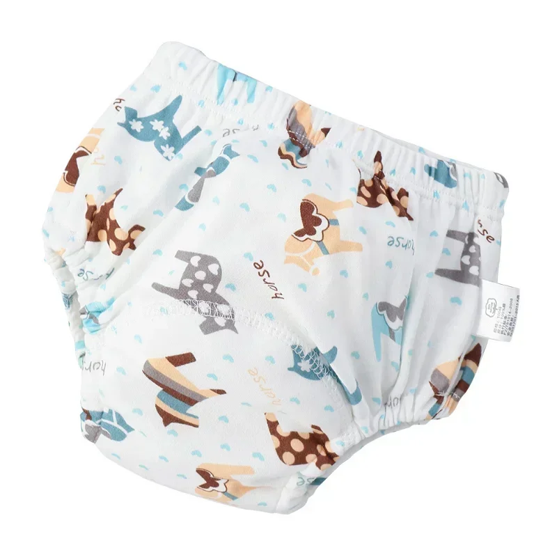Reusable Cloth Diapers - 6-Layer Washable Training Pants, Eco-Friendly Baby Underwear for Infants