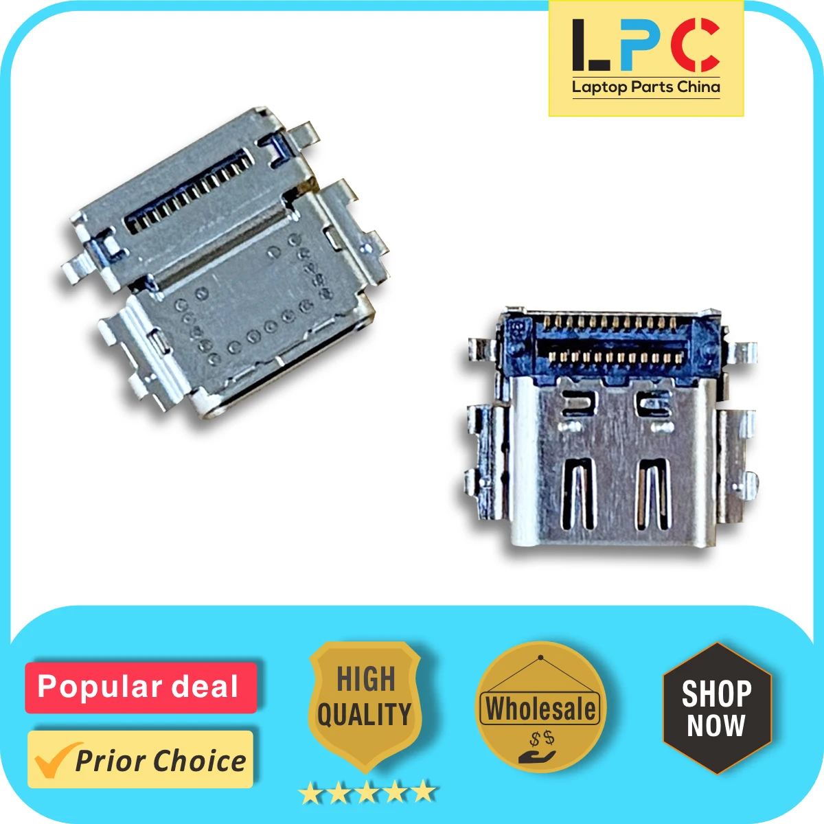 USB-C For Dell Latitude 7420 7410 7430 7310 7320 5310 5320 5411 Series DC Power Jack Charging Port Socket Connector Original New
