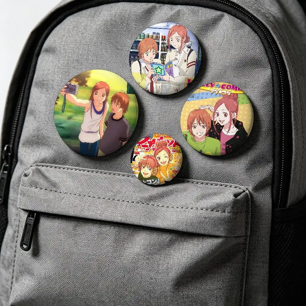Anime Lovely Complex Badges Badges Cartoon Round Brooches On Backpack Jacket Acrylic Button Pins Collection Gifts