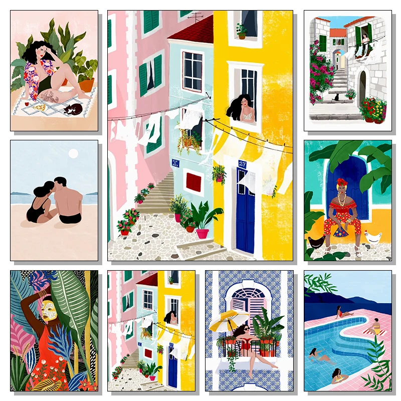 Beach Abstract Canv…