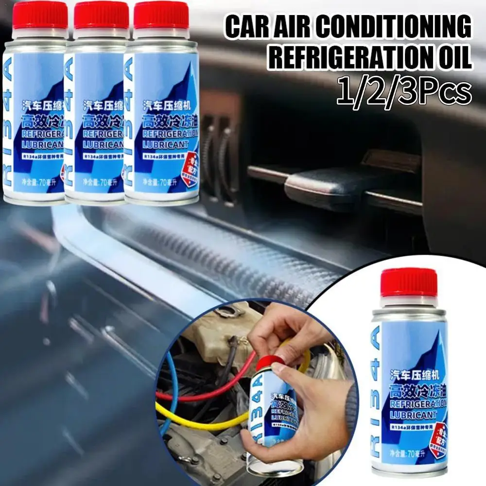 

1/2/3Pcs Compressor Refrigeration Oil Anti-wear Lubrication Reduces Car Noise Good Cooling Effect Compressor Refrigeration Oil