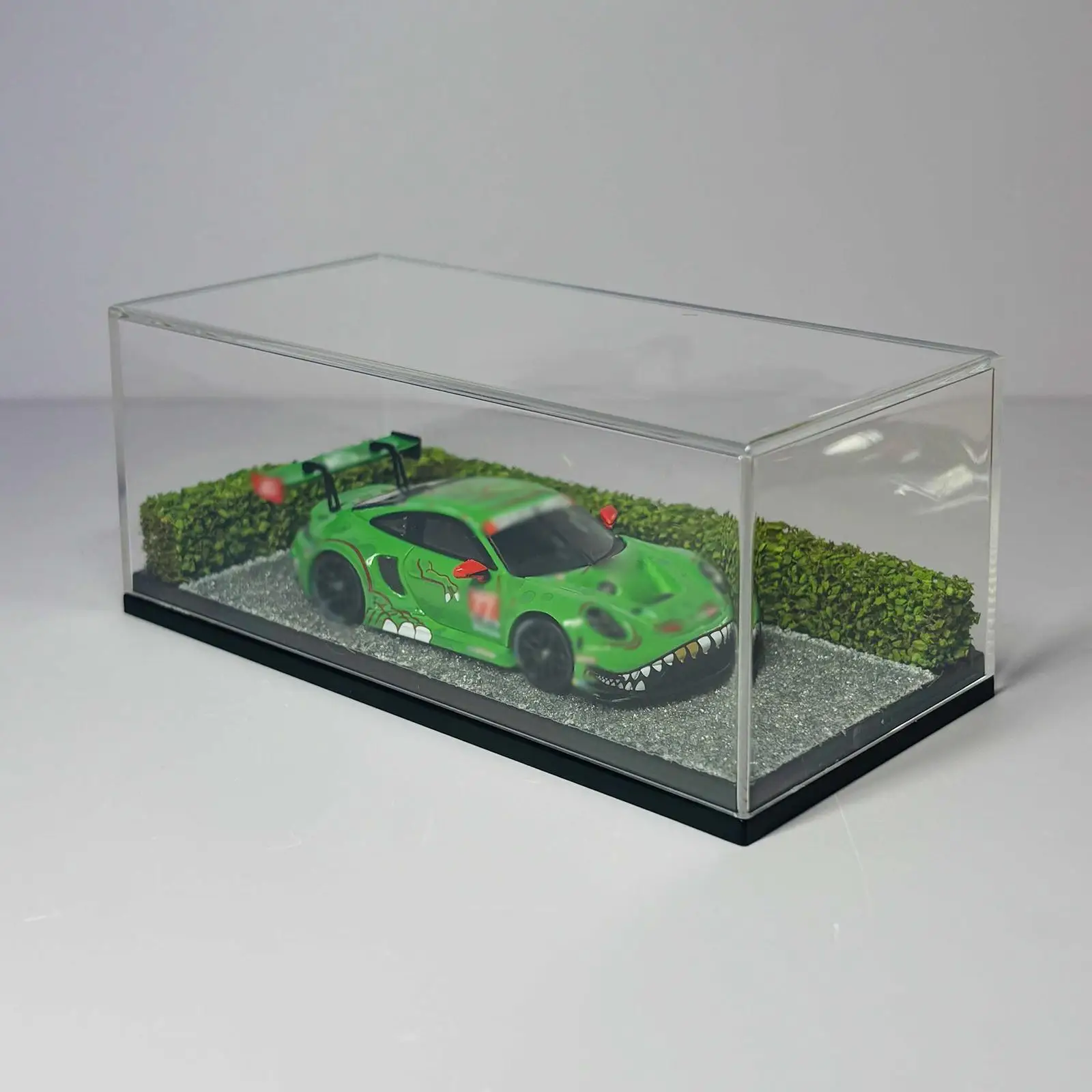 Présentoir de voitures modèles ABS, boîte de rangement de Collection anti-poussière pour Kit de voiture jouet 1/64, accessoires