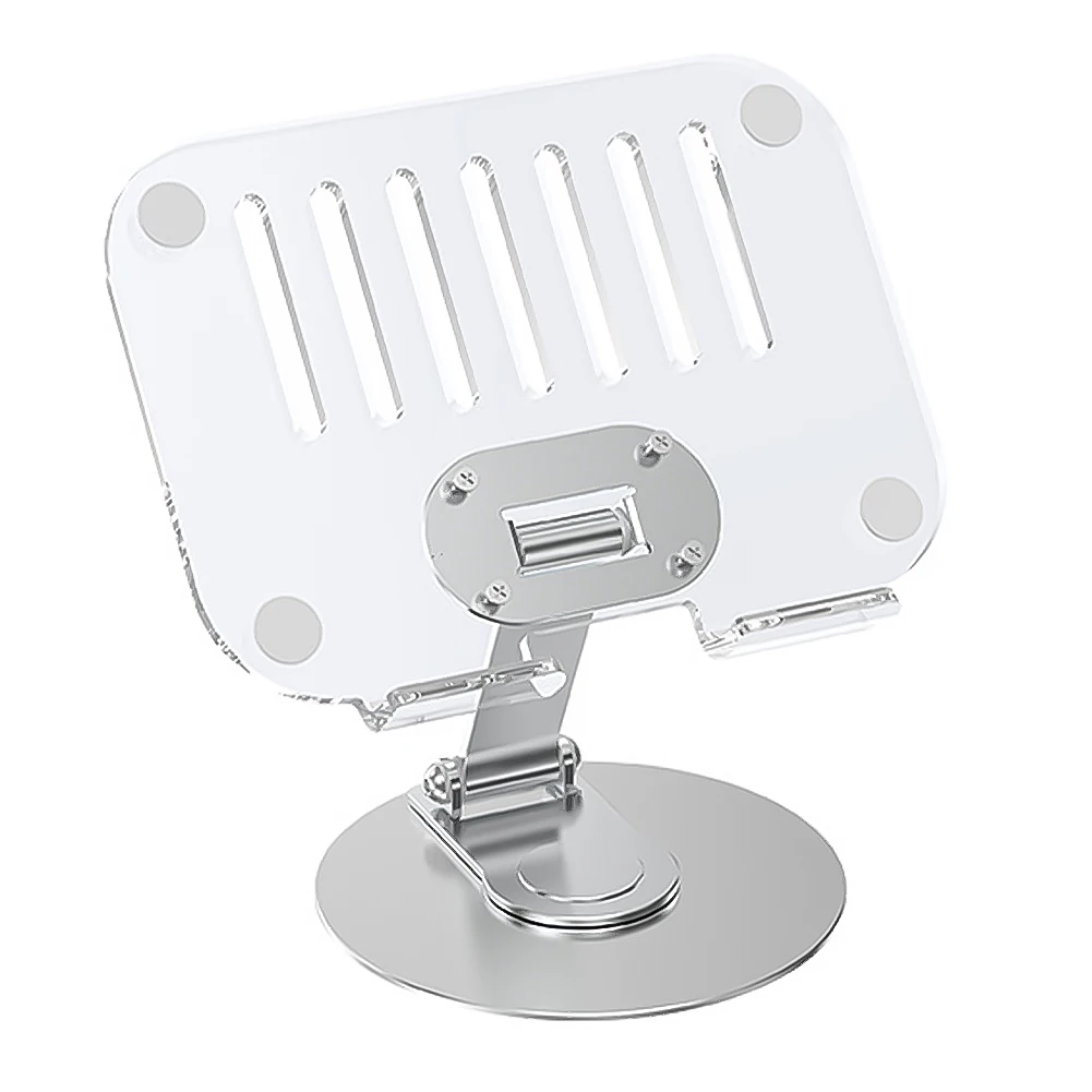 

Acrylic Tablet Stand Holder 360° Rotatable Swivel Tablet Stand Transparent Tablet Holder for iPad Samsung Xiaomi Huawei Pad
