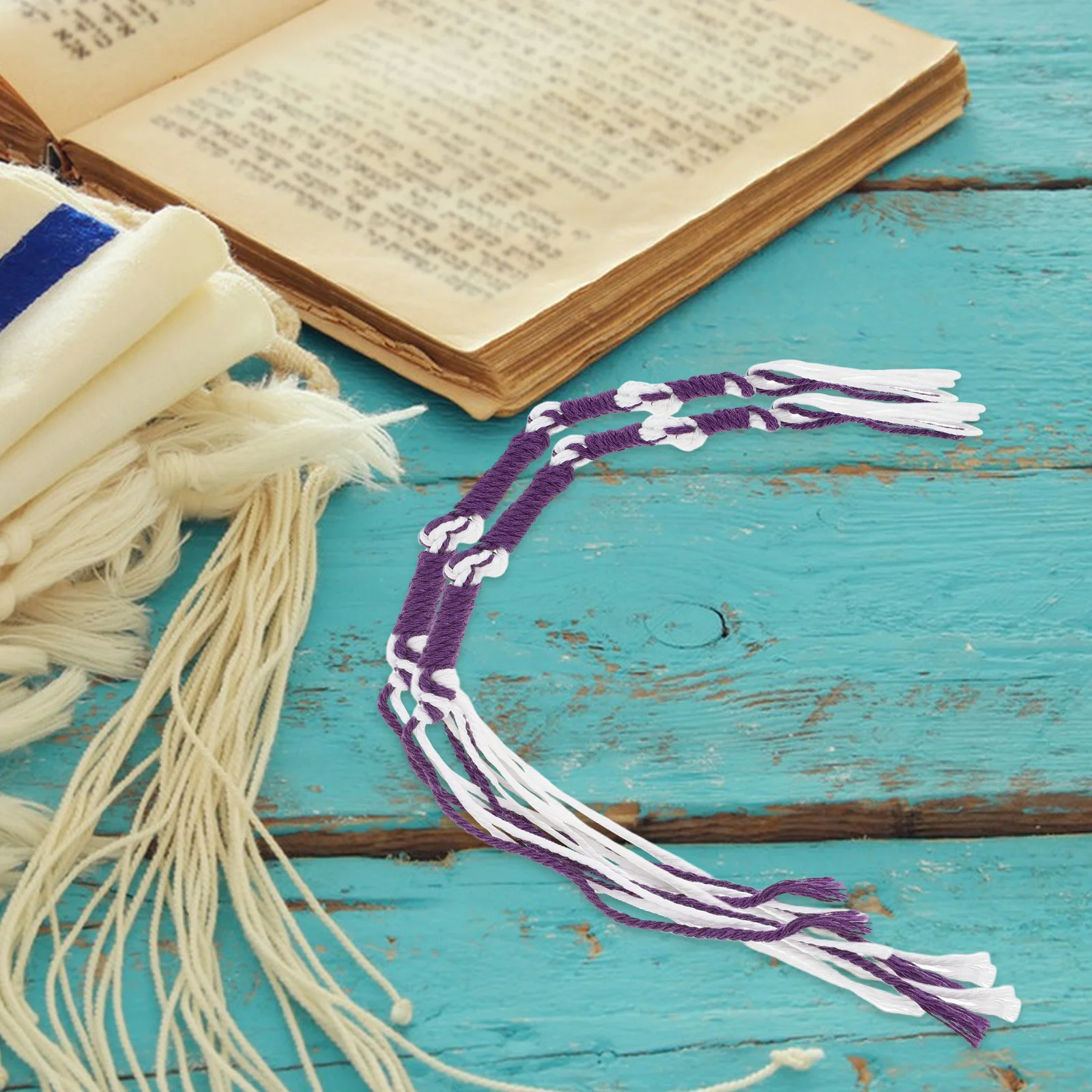 8 قطعة Tzitzits التقليدية العبرية الصلاة شال شرابات اكسسوارات كاملة Tzitzits مجموعة الرجال السراويل الجينز ديكور المنزل