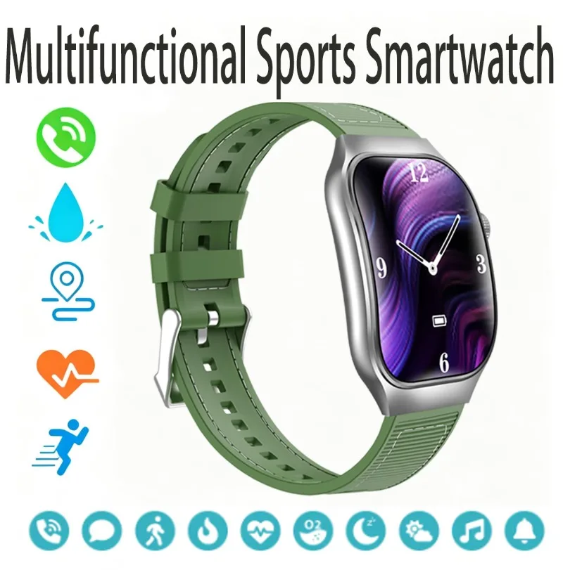 TFT Full Touch Smart Watch Bluetooth Call Wireless Charging Sports Health Fitness Smart Wristwatch