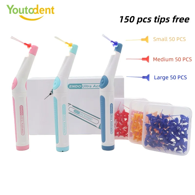 

Dentistry Endo Sonic Irrigator With 150 PCS Tips Dentist Wireless Ultrasonic Activator For Root Canal Treatment