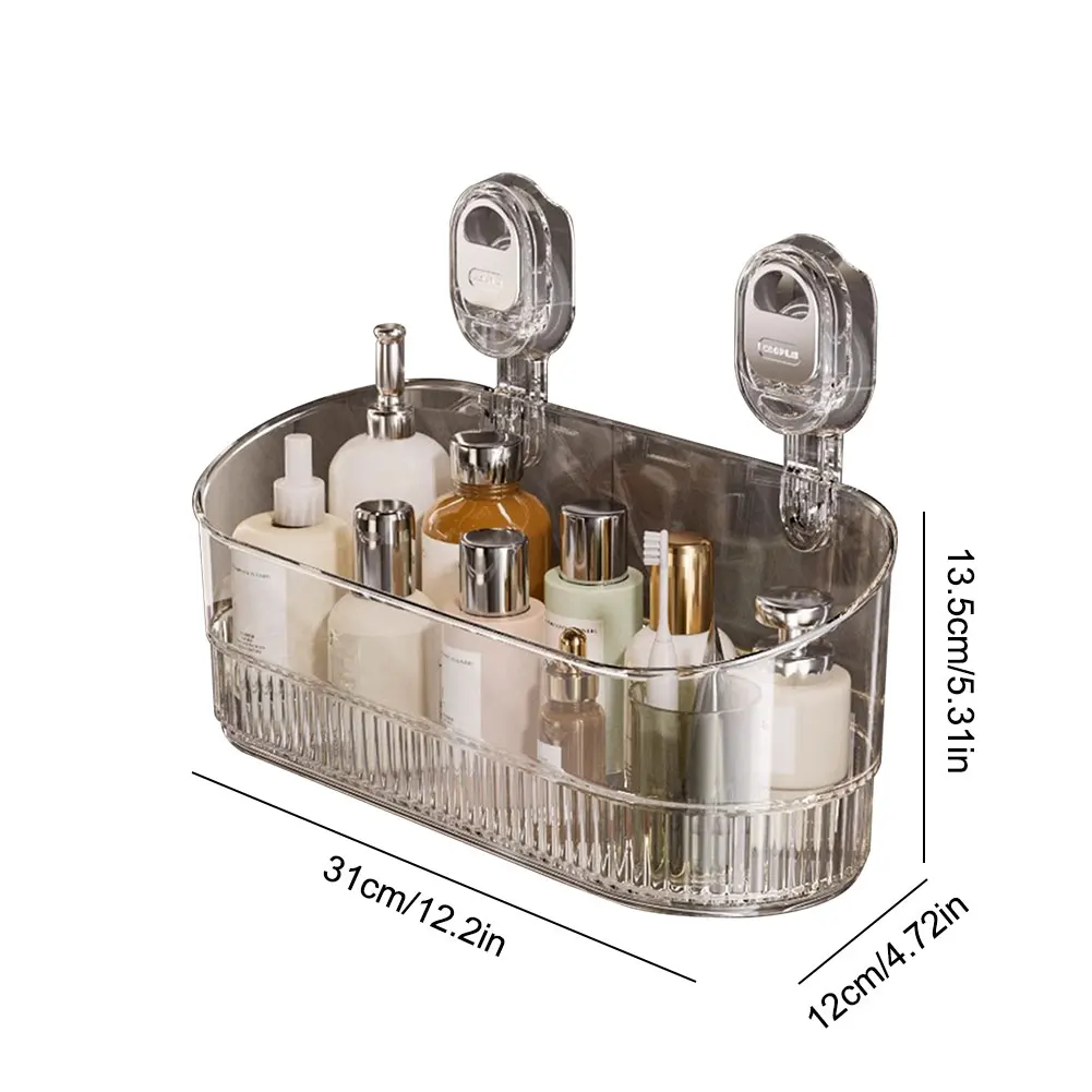 

Heavy Duty Shower Organizer Large Capacity & Strong Load-Bearing Removable Shower Basket Suction Cup Shower Caddy for Bathroom