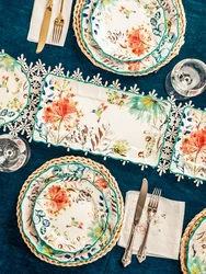 Ceramic Plates European-style Home Western Food Tableware Set High-end Light Luxury Creative French Art Dinner Plates Dishes