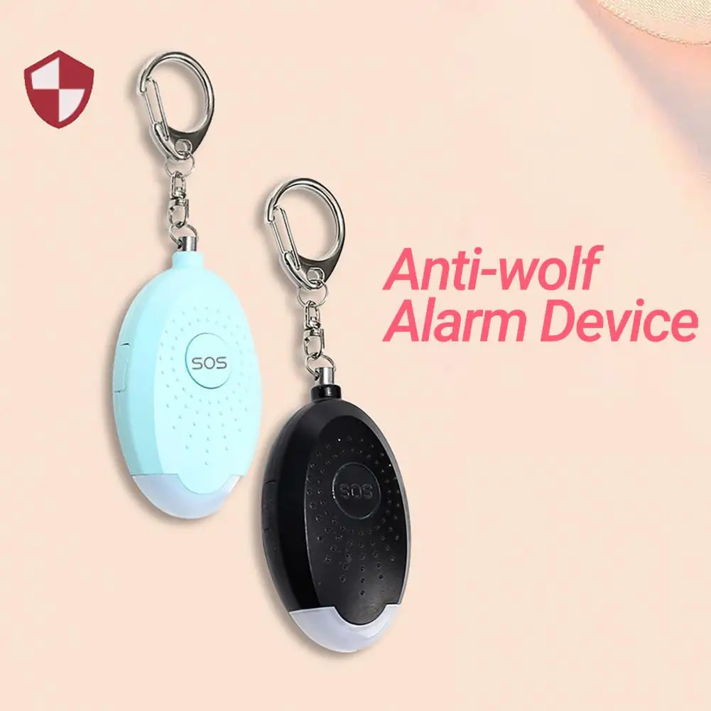 Anti wolf Alarm Device Self defensive Key Chain Security Alarm IP44 Waterproof LED Flashlight Personal Security Alarm