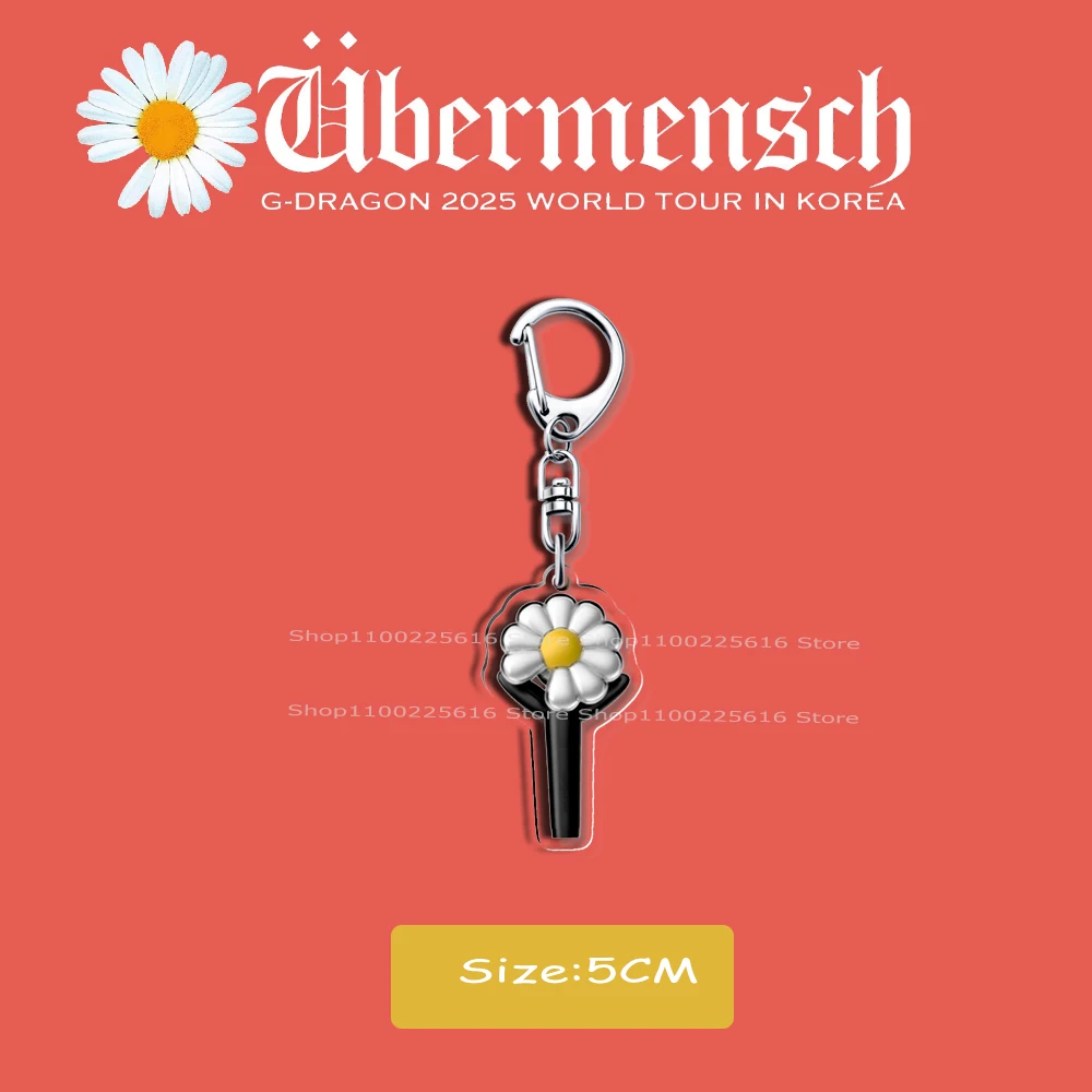 5CM Acrylic Kpop G-Dragon Keychain Customized Ubermensch POWER DRAMA Album Kwonjiyoung Keyring Funs Gift Merch