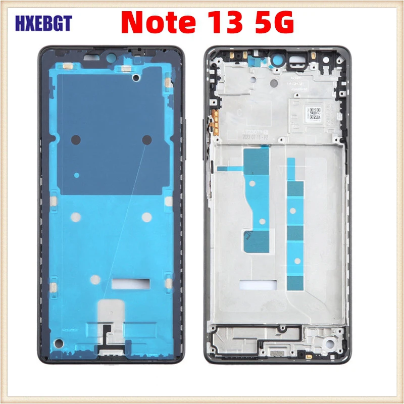 

LCD Front Frame For Xiaomi Redmi Note 13 5G Front Frame Housing Middle Bezel Chassis With Volume Buttons Parts