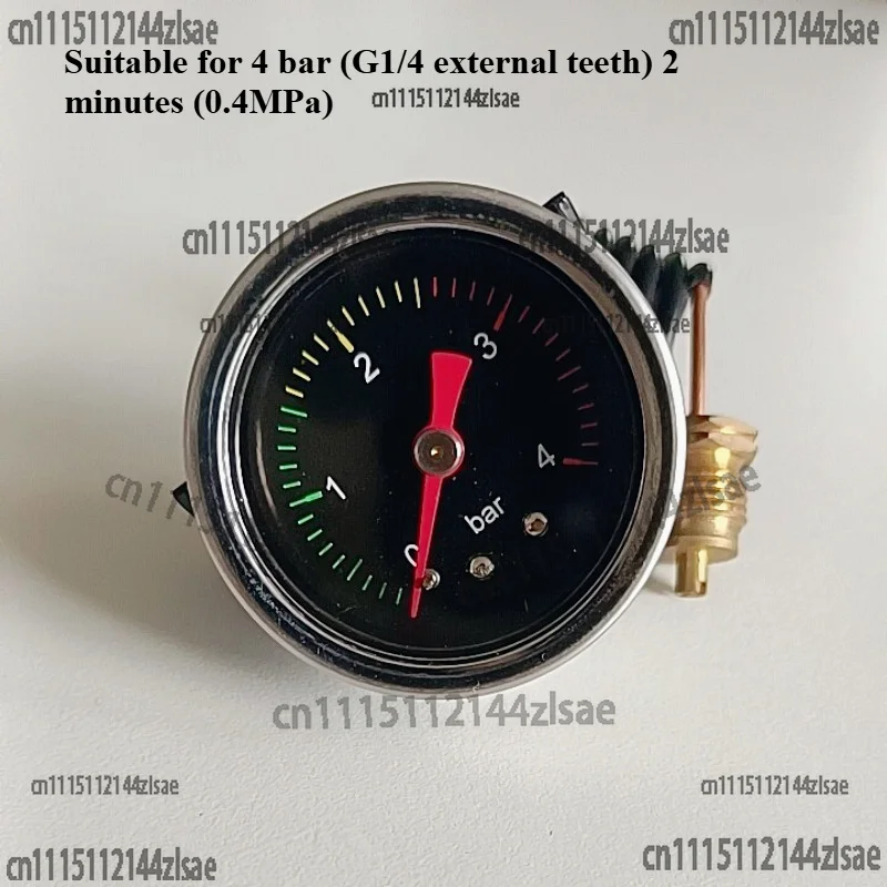 Replacement Pressure Gauge For Y40 Milk Frother 4 Bar Capillary Steam Boiler G1/4 Thread Coffee Parts