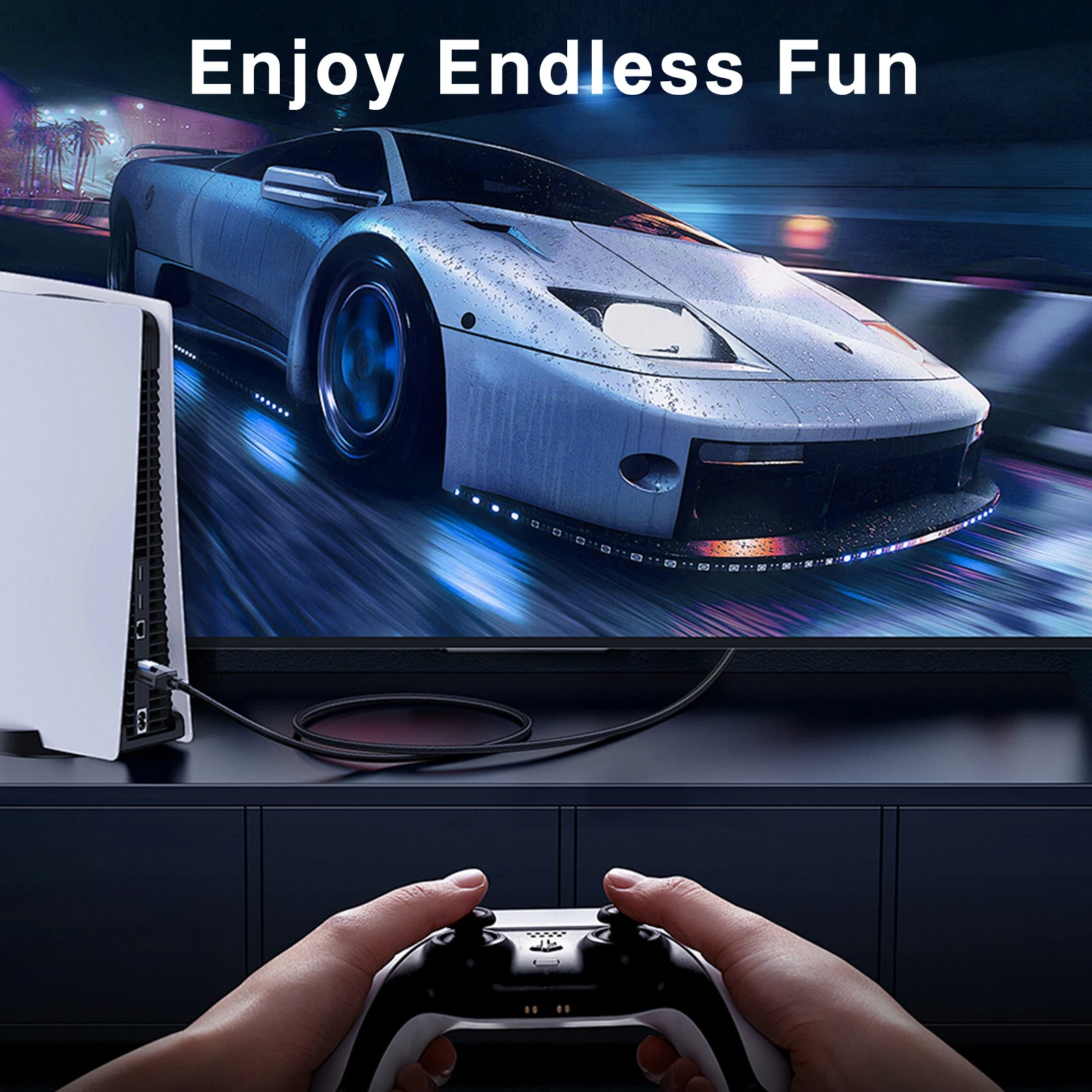 UWayor 3000mAh PS5 Controller External Battery, Replacement Battery Extender for Sony PlayStation5 DualSense LIP1708 CFI-ZCT1W