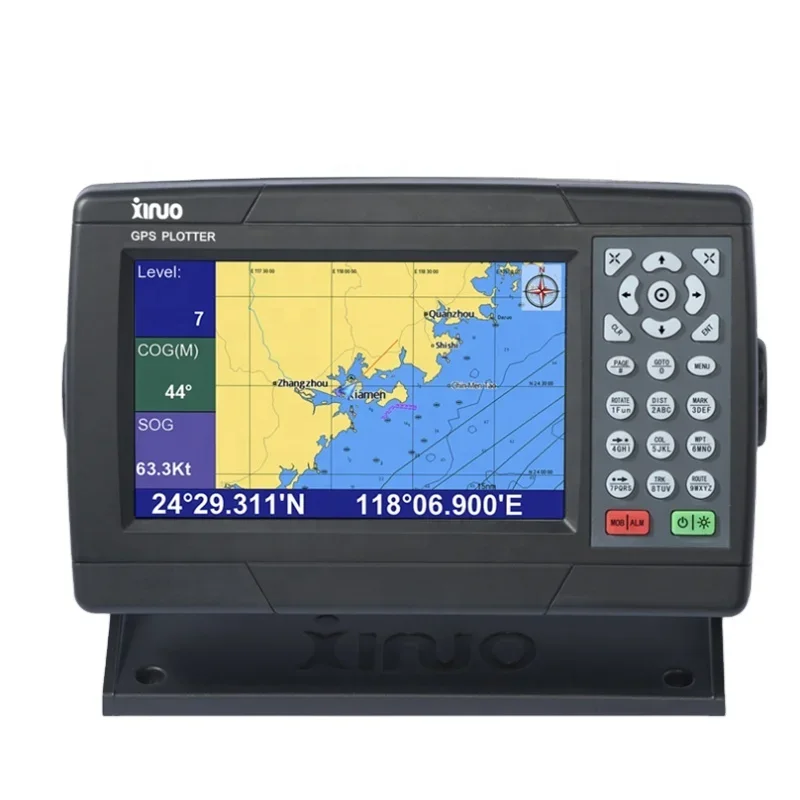 Xinuo XF-808 8 inch marine GPS chartplotter GPS navigator  / XF-607 6-inch Marine GNSS chart plotter