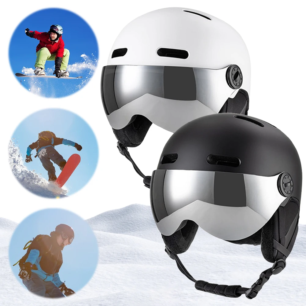 Goggles Skiing Helmet Integrally-Molded ABS Shell Protective EPS High-Quality Ski Helmet Outdoor Sport Ski Snowboard Helmets