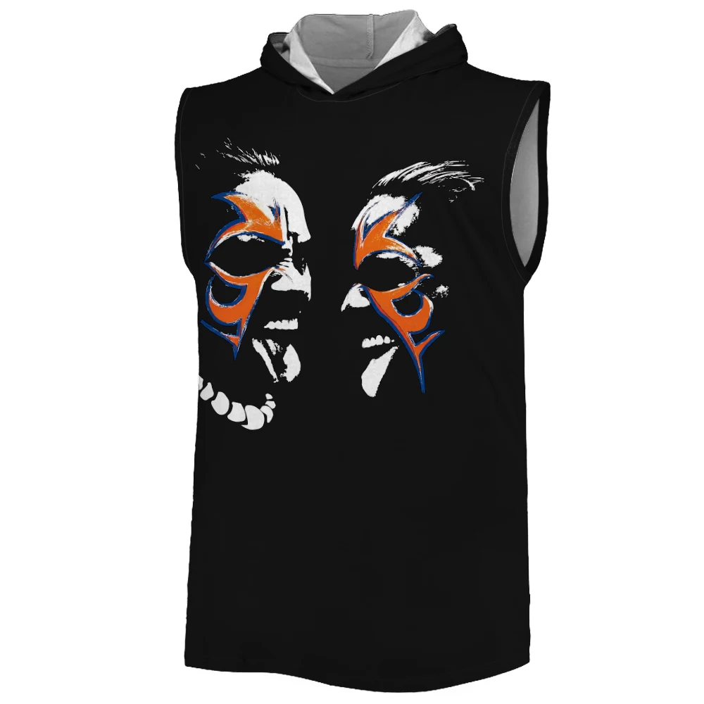 Men's Black The Usos We Say You Say Retro Tank Top Summer Breathable Gym Hooded Tank Youth Sports Street Sleeveless Hoodie 2026