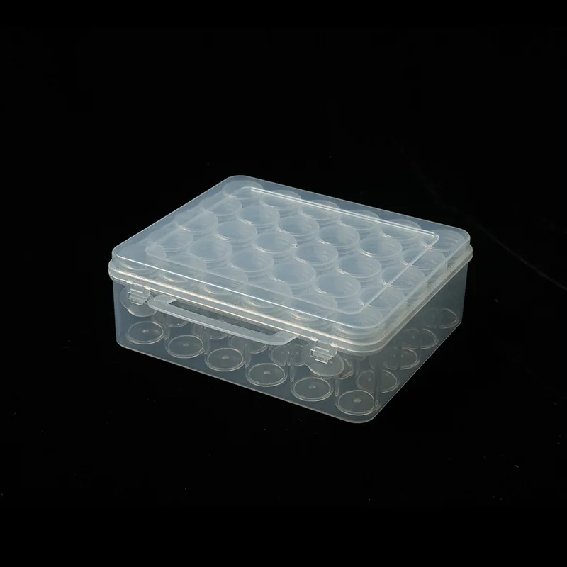 Amazon Hot Sale 30 Grid Transparent Injection Empty Bottle Set Storage Box Diamond Painting Sequin small Beads box