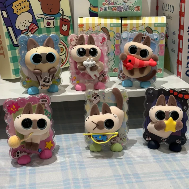 Nieuwe Siamese Kat Azuki Azukisan Healing Moment Serie Blind Box Koelkast Magneet Bureau Ornament Anime Figuur Speelgoed Kid Gift Speelgoed