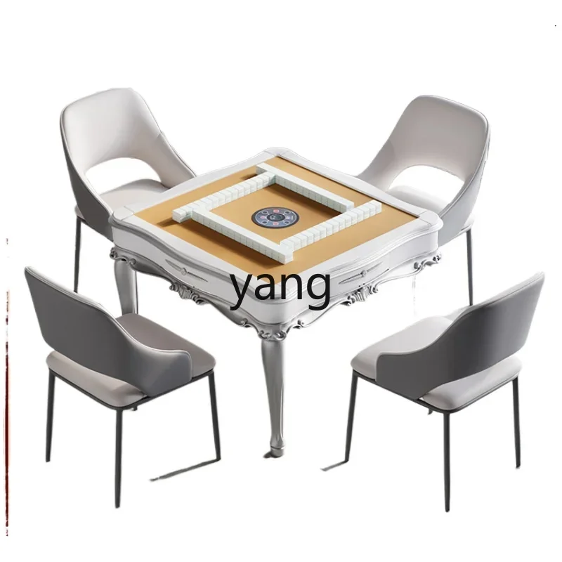 

LH mahjong machine style high-end light luxury white automatic household mahjong table dual-purpose table