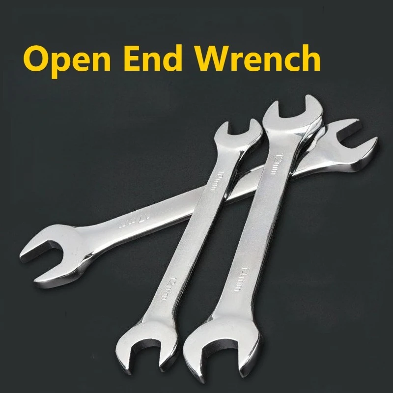 Mini Thin Double Open-end Wrench Hand Tools Open End Wrench Stainless Steel Dual-purpose Wrench 8 To 19 Mm Available Car Tools