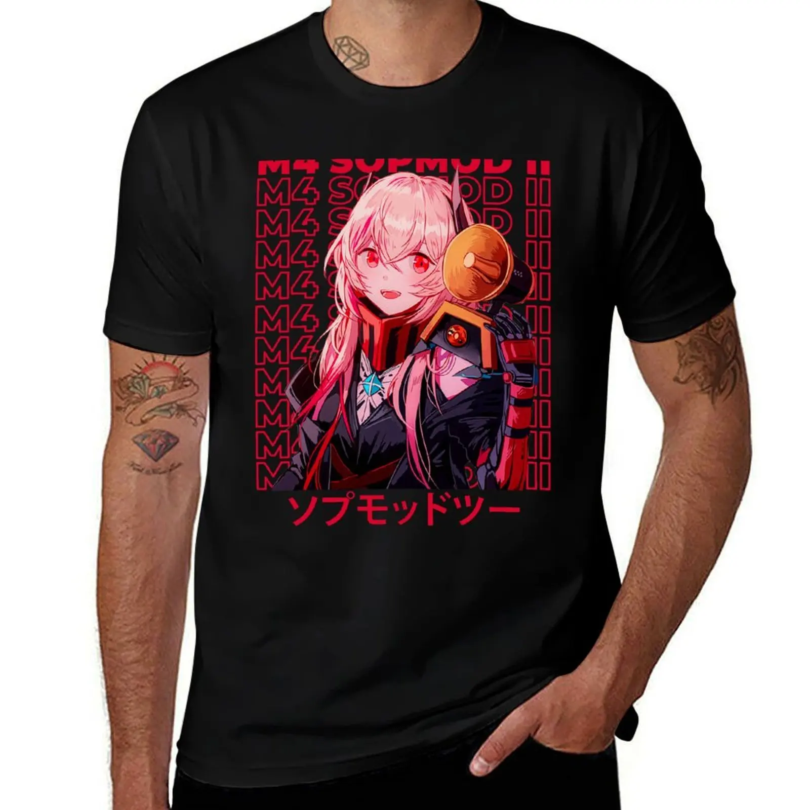 

M4 SOPMOD II - Dolls Frontline T-Shirt Work Outdoor T-Shirt for Men
